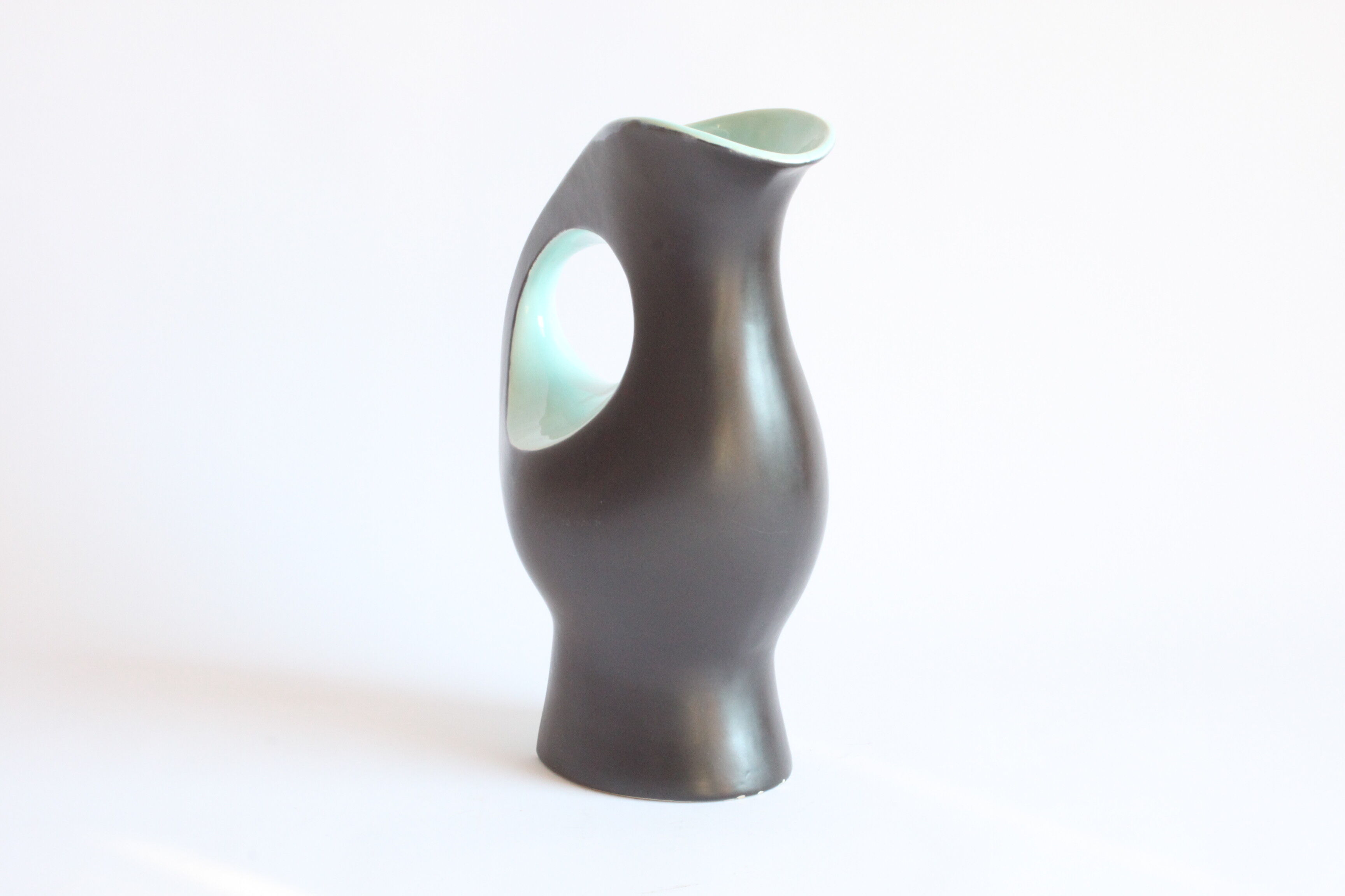 Vase en céramique zoomorphe d’André Bayer, Bruxelles années 1950