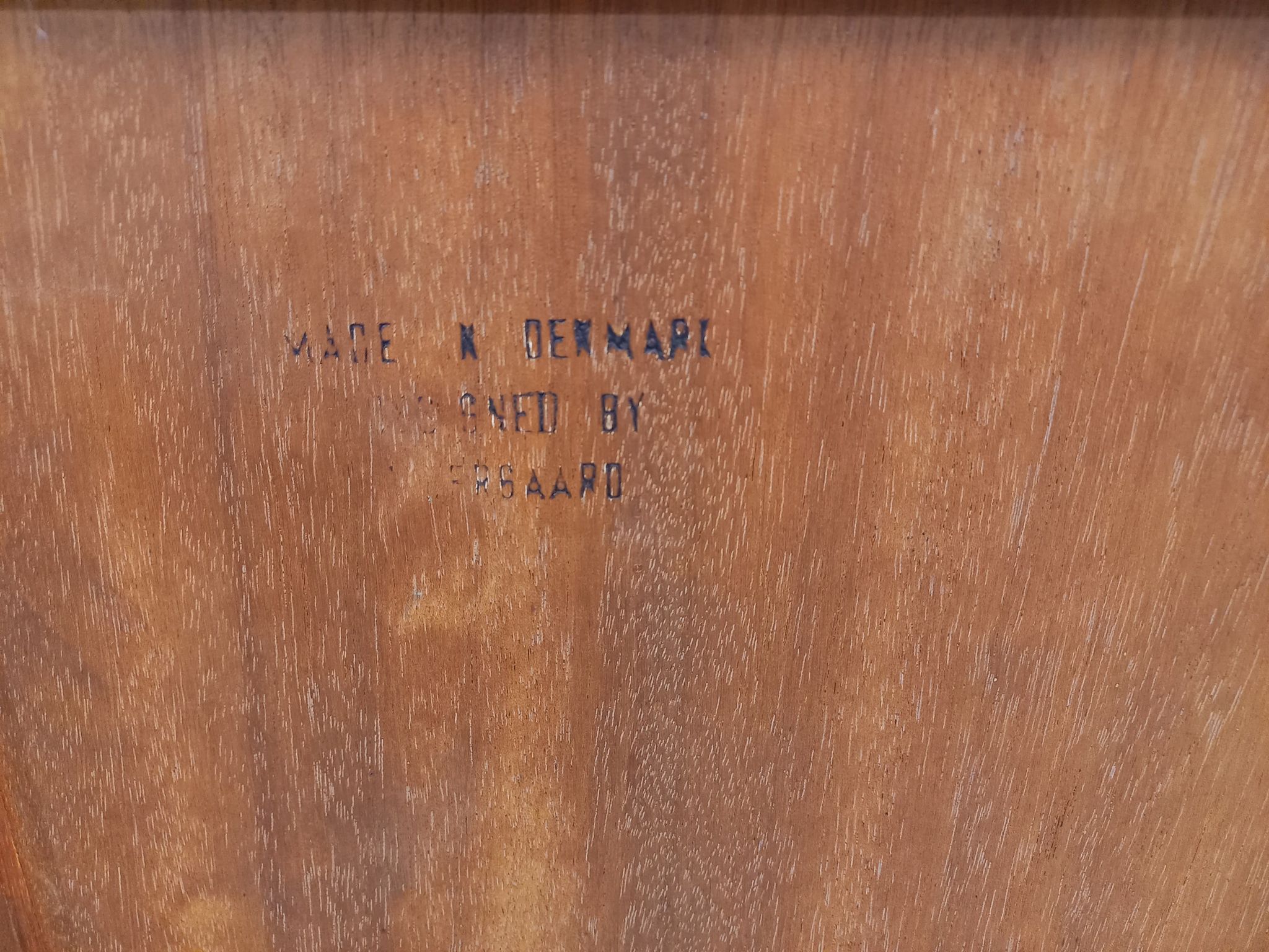 Secrétaire scandinave danois vintage Tibergaard en teck des années 50 60