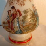 Vase en opaline  italie decor asiatique japon geisha