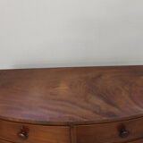 Mahogany veneer curved, English work, circa 1840