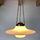 Danish opal glass pendant lamp Holmegarard / Space Age
