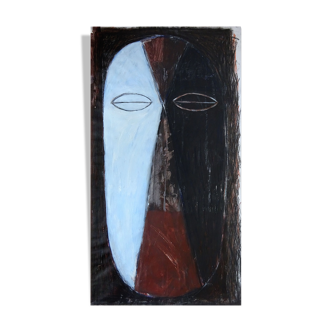 Harm van Ee, “Portrait”, 1988, mixed media painting