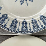 6 Mismatched Gien Iron Earth Dessert Plates