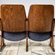 Vintage Blue Folding Cinema Chairs, 1970s Czechoslovakia