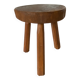 Tabouret en bois tripode ferme vintage
