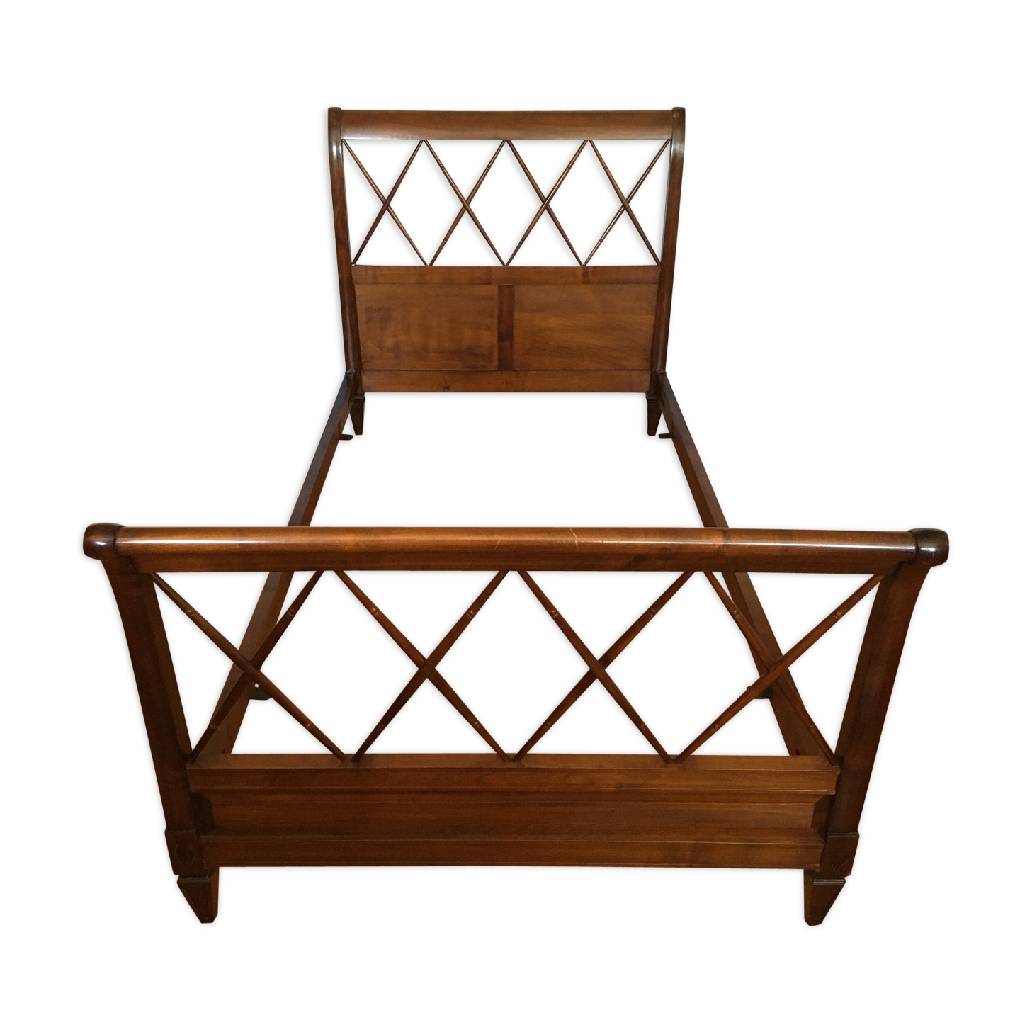 Twin bed with braces 100 x 190