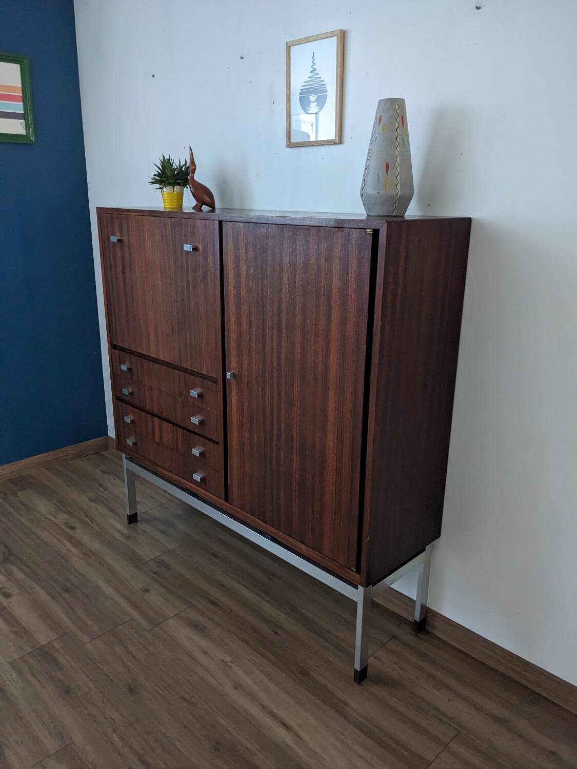vintage secretary desk Scandinavian design