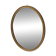 Gold oval mirror - mercury glass