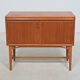 Vintage Scandinavian teak sideboard with writing surface, 1960s.