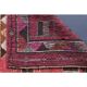 Vintage Turkish Oushak Handmade Wool Cotton Pink Runner Rug 86x362