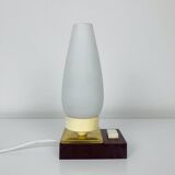 Opaline and Bakelite tulip lamp, 1950s