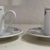 Maxim's cups and saucers from Paris