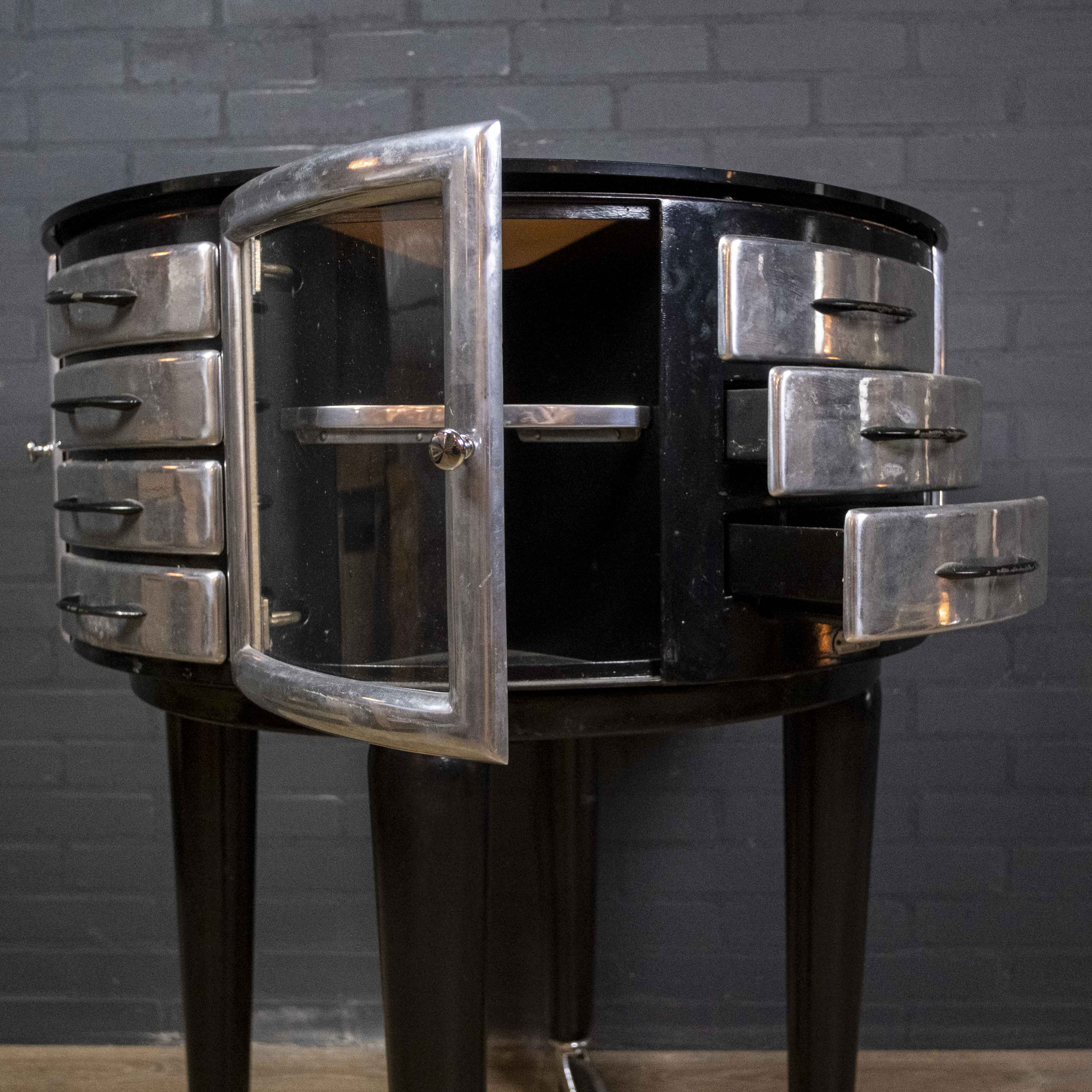 Vintage Dentist Cabinet by Leon Martin Gyrator meuble