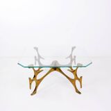 Sculptural coffee table in the style of Fred Brouard