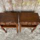 Louis xv style nightstand with drawer + vintage case