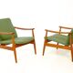 Arne Vodder FD 161 armchair, teak and wool
