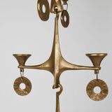 Grand Chandelier Suspended Candelabrum Brutalist Michael Harjes, 1970s