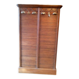 Double curtain binder of solid oak notary 1930