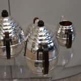 Silver plated coffee and tea set in art deco style - France - 1950's