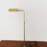 1970s adjustable brass floor lamp by Florian Schulz