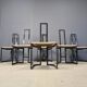 Gastone Rinaldi postmodern dining chairs for Thema Italy, 1980s - set