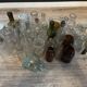 Lot 37 vials small glassware decor pharmacy 1920'