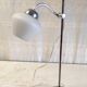 Articulated table lamp in chrome brass and opaline - mid 20th century.
