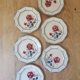 Retro plates Digoin Malmaison