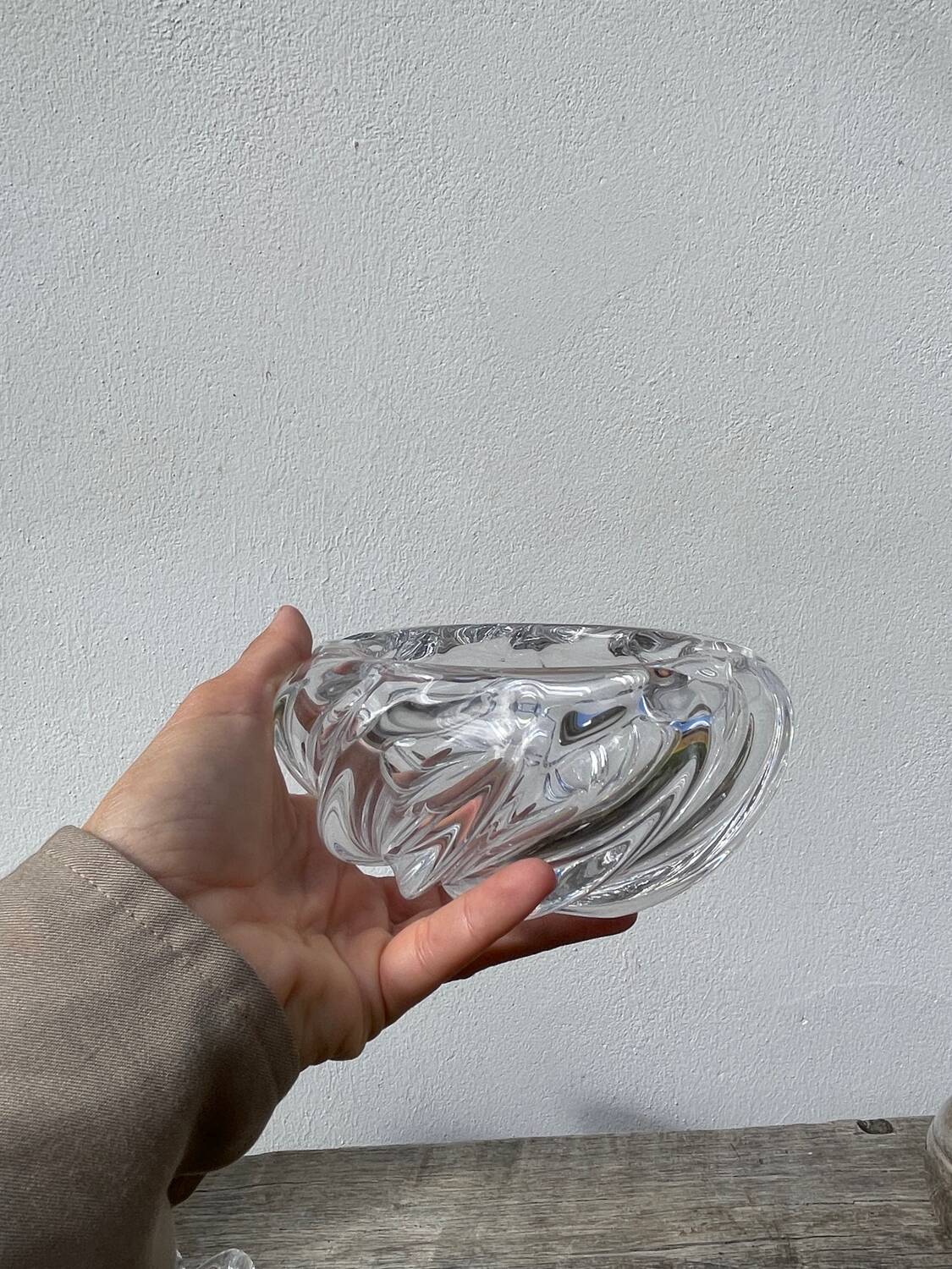Val Saint Lambert crystal ashtray
