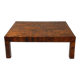 Coffee table made of solid elm burl, patchwork, Belgium, 1990s