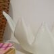 Vintage glass swan catchall from Italy
