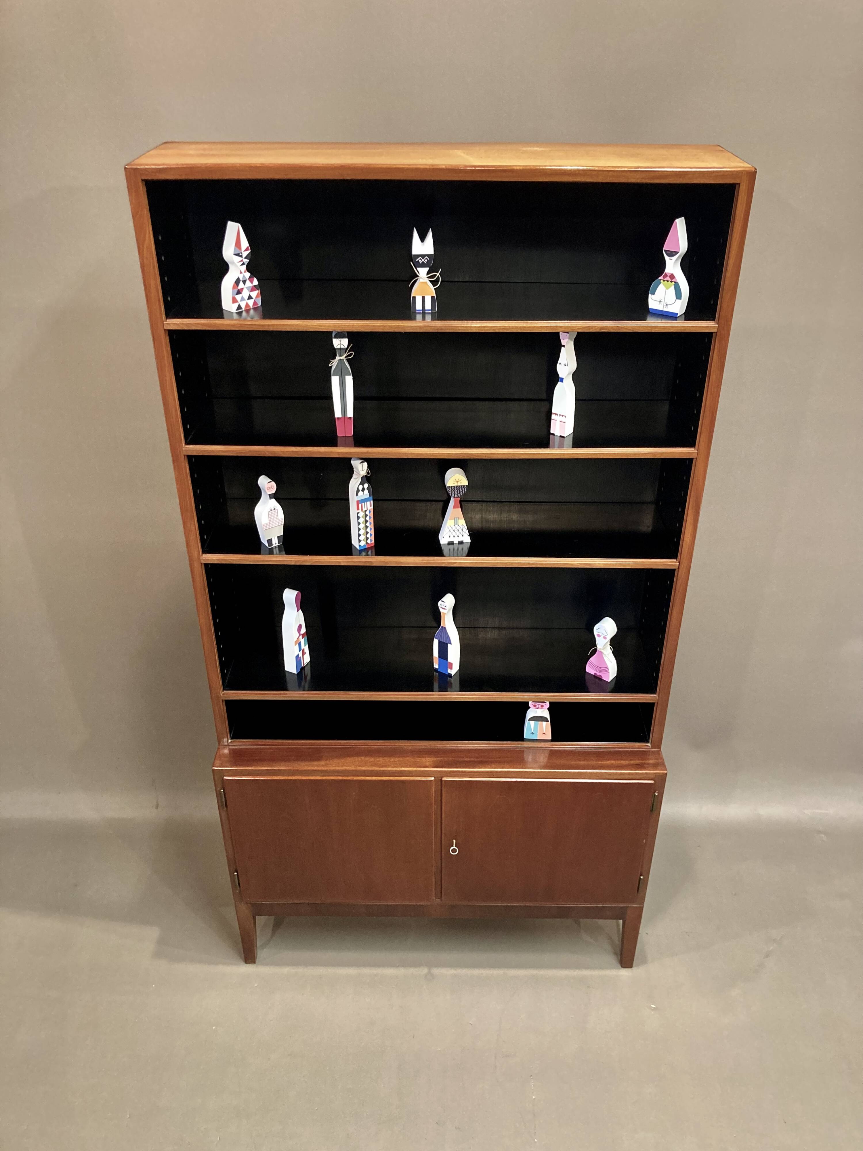 Large modular bookcase Scandinavian design 1950.