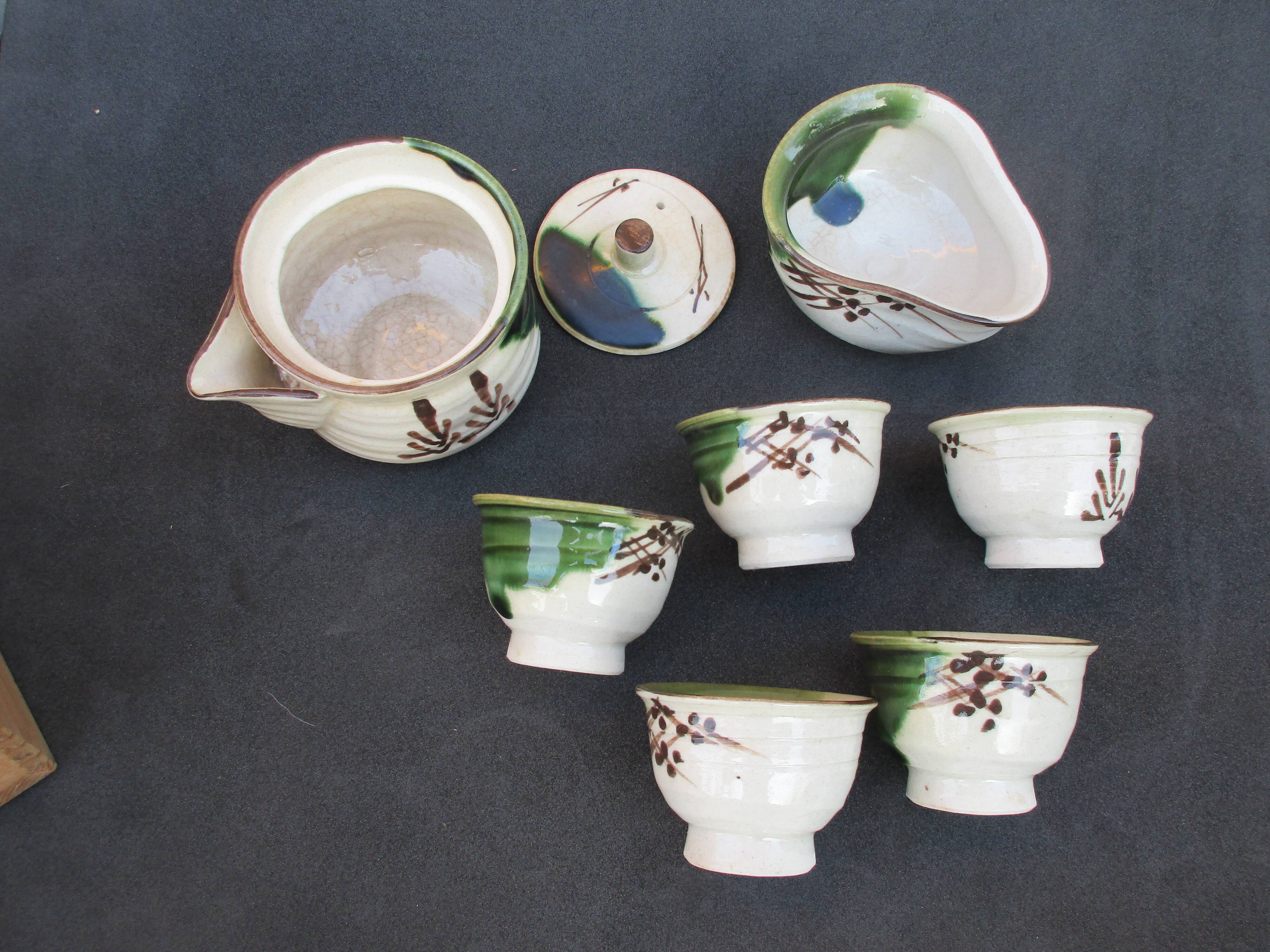 Japanese tea pot in her box