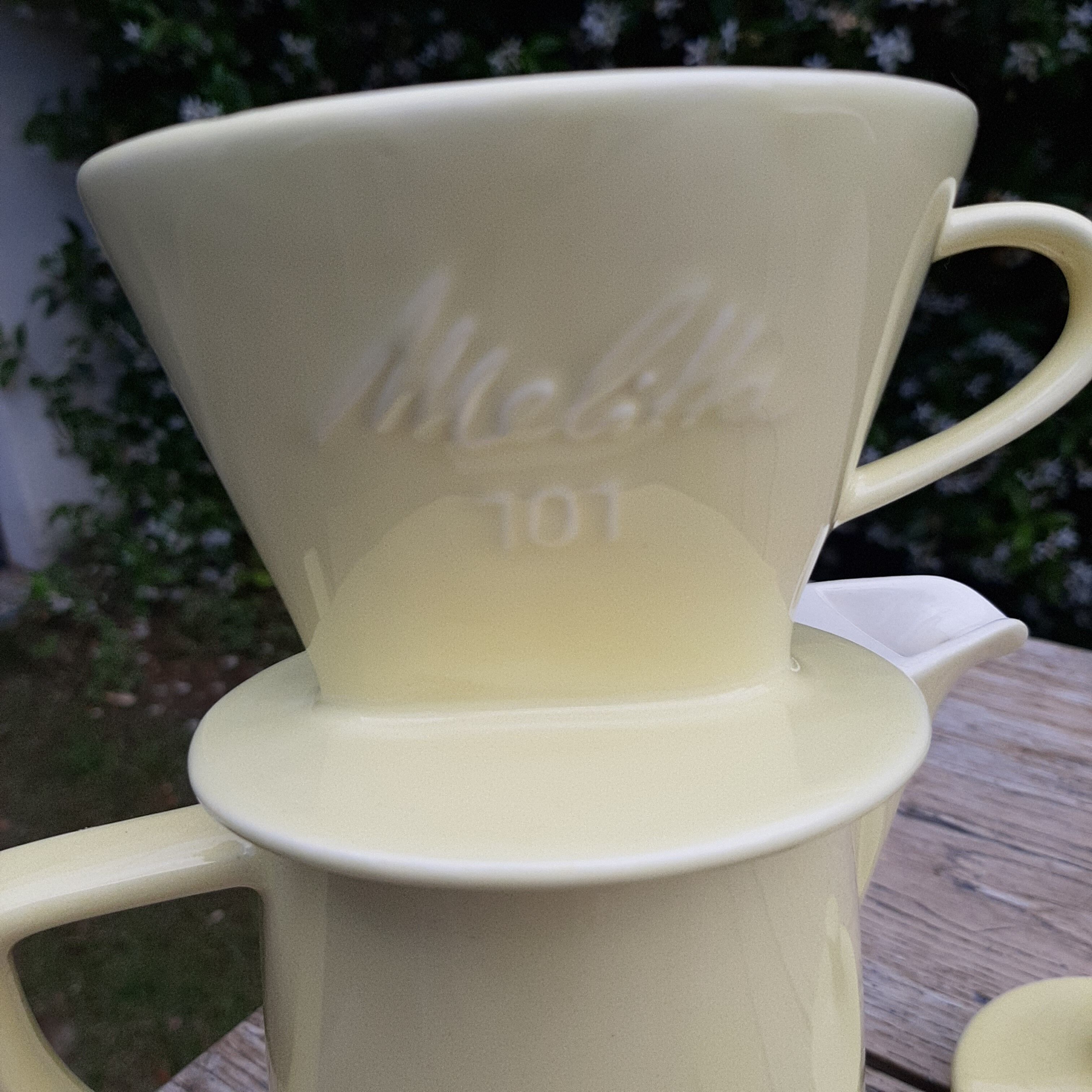 Cafetiere et filtre faïence Melitta