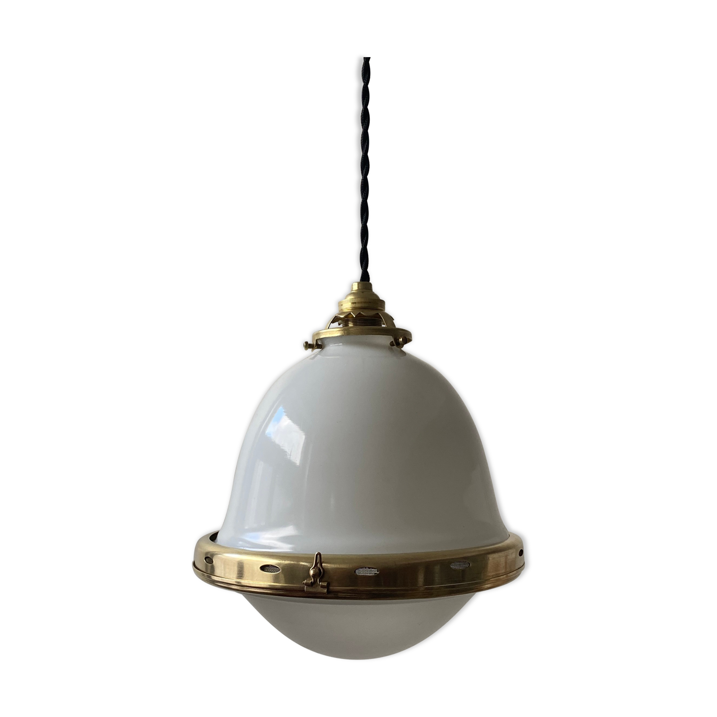 Old vintage hanging in opaline art-deco