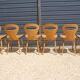 6 BAUMANN V2 chairs in light beech
