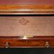 Rare double-sided desk in hardwood by Holland and Sons, Victorian era.