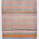 Tapis Kilim bohème rouge pâle et vert, 193 x 222 cm