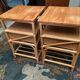 Pair of sofa ends rattan bedside tables