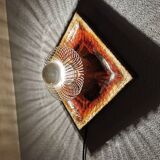 Vintage 1970s ceramic lava applied