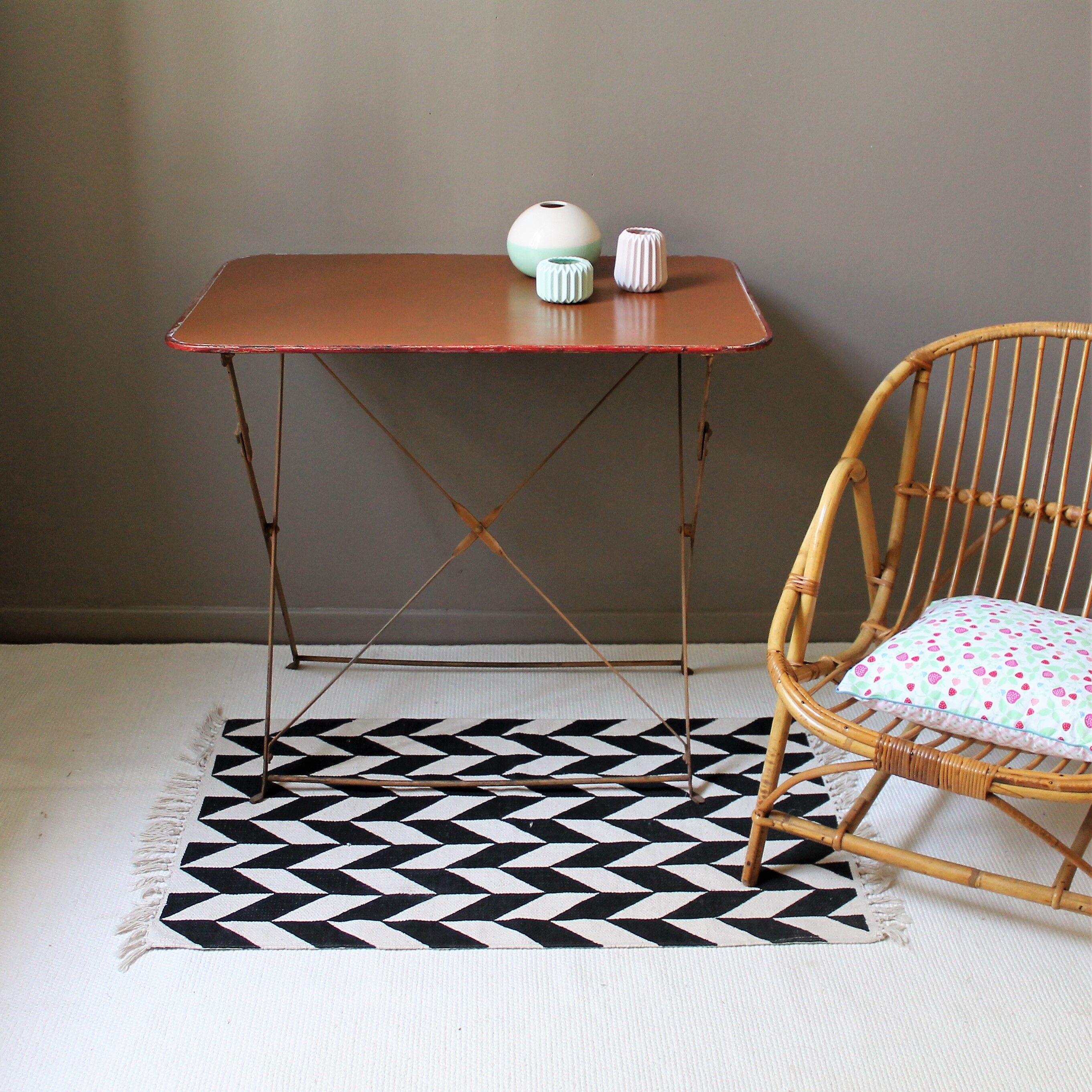 Vintage folding garden table
