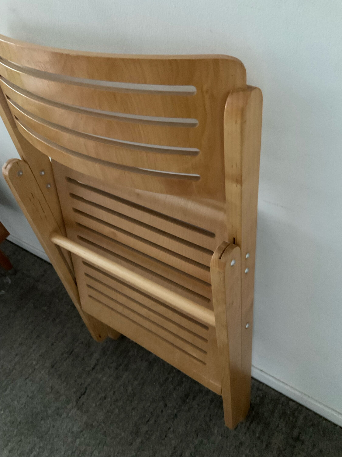 Vintage folding chair in beech