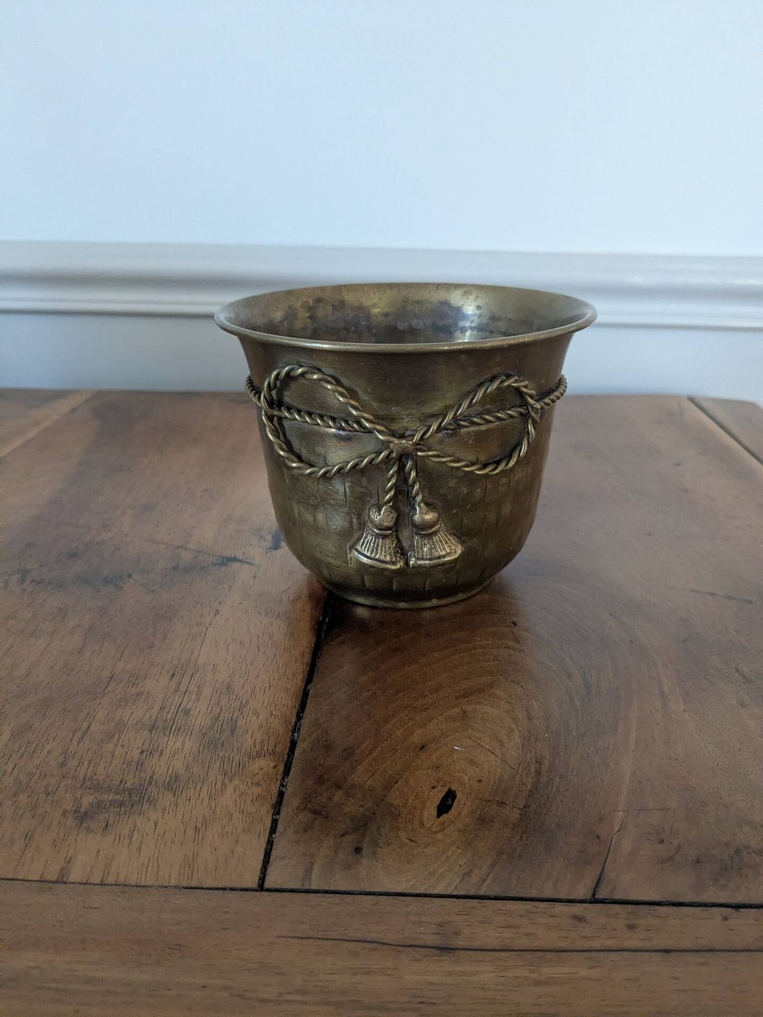 Cache pot en laiton