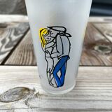 Verre vintage signé Cabu
