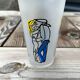 Verre vintage signé Cabu