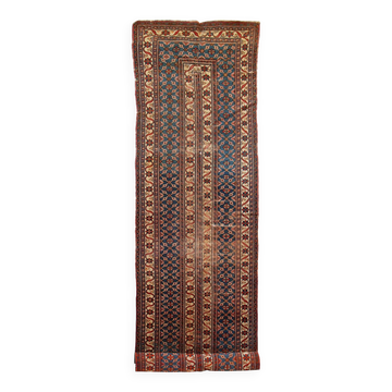 Tapis antique fait main Mashad du Moyen-Orient 132cm x 427cm (1900s)