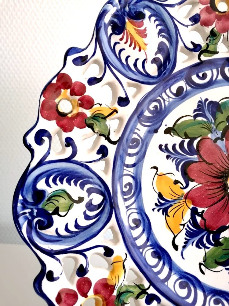 Dish in openwork earthenware Portugal