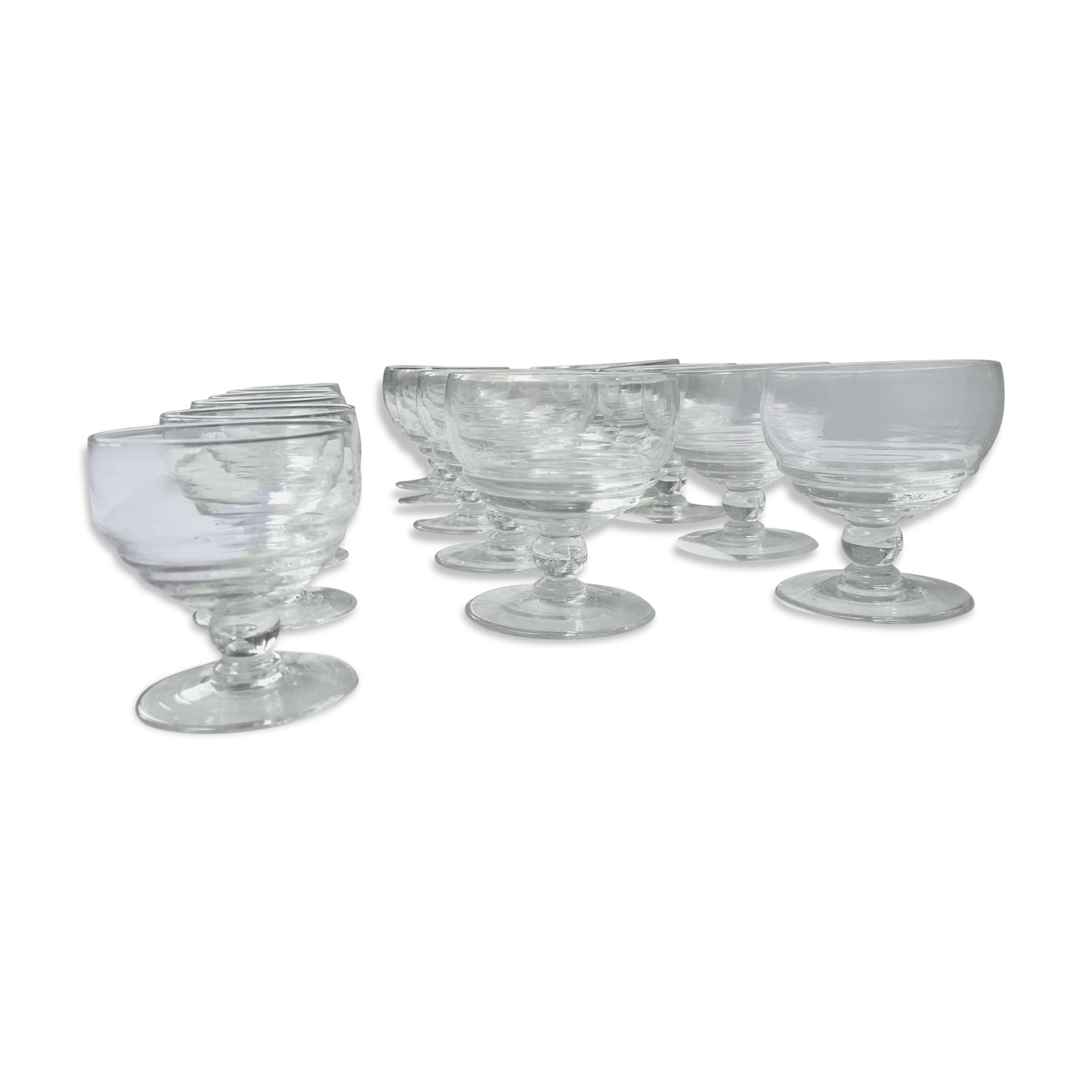 Set of 16 glasses/glasses including 10 large