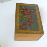 Old wooden lotto box