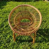 Fauteuil rotin dans le style deJ.Abraham